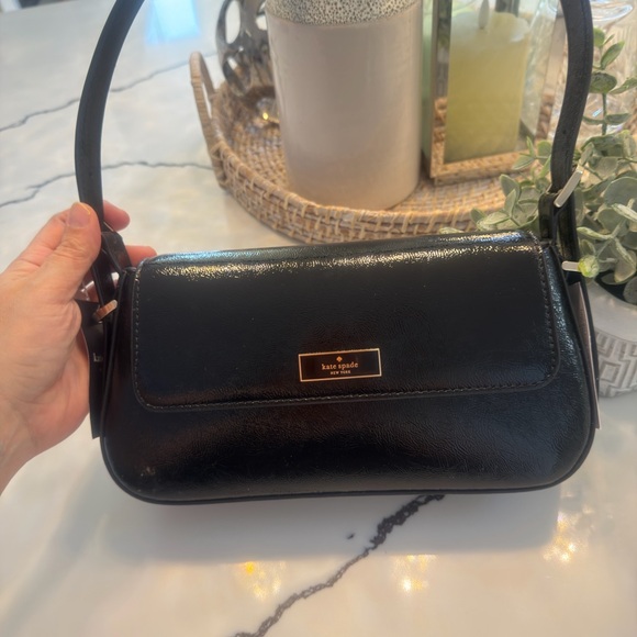 Kate Spade Shiny Black Clutch - Picture 3 of 16